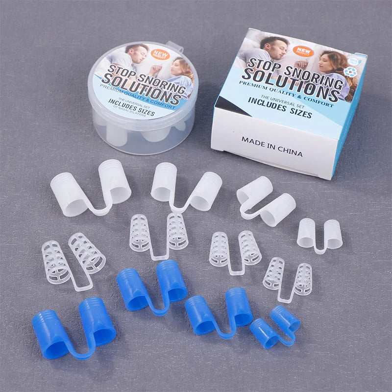 4 Silicone Anti Snore Nasal Dilators Apnea Aid Snoring Nose Clip Qme
