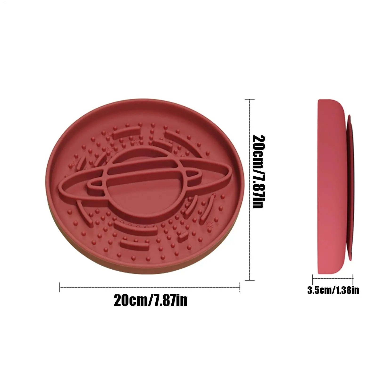 Slow Feeder Dog Bowls Non-slip Anti-choking Silicone Feeding Station Qme