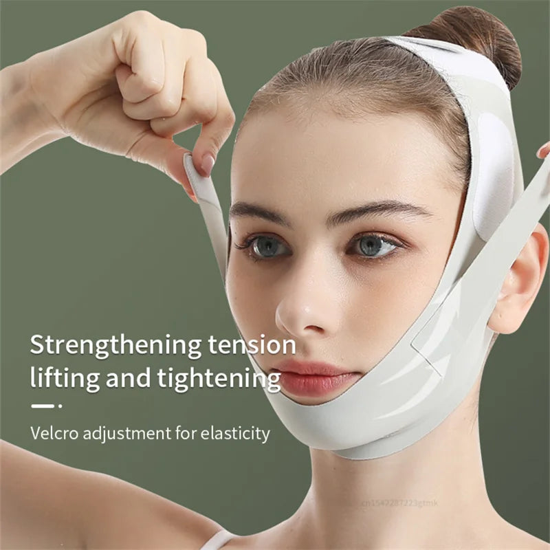 Reusable Face Slimming Bandage V Line Shaper Women Chin Cheek Lift Up Qme