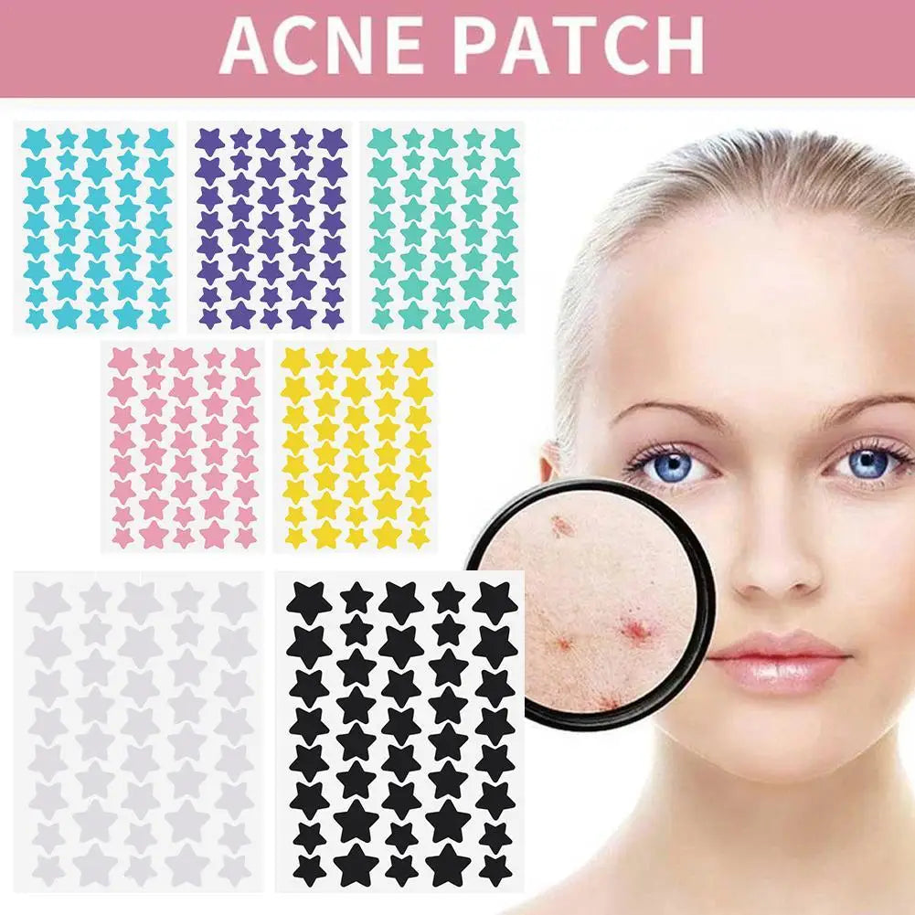 Star Acne/Pimple Patch, Yellow Star Shaped Acne Absorbing Cover Patch, Invisible Hydrocolloid For Face Acne Dots Qme