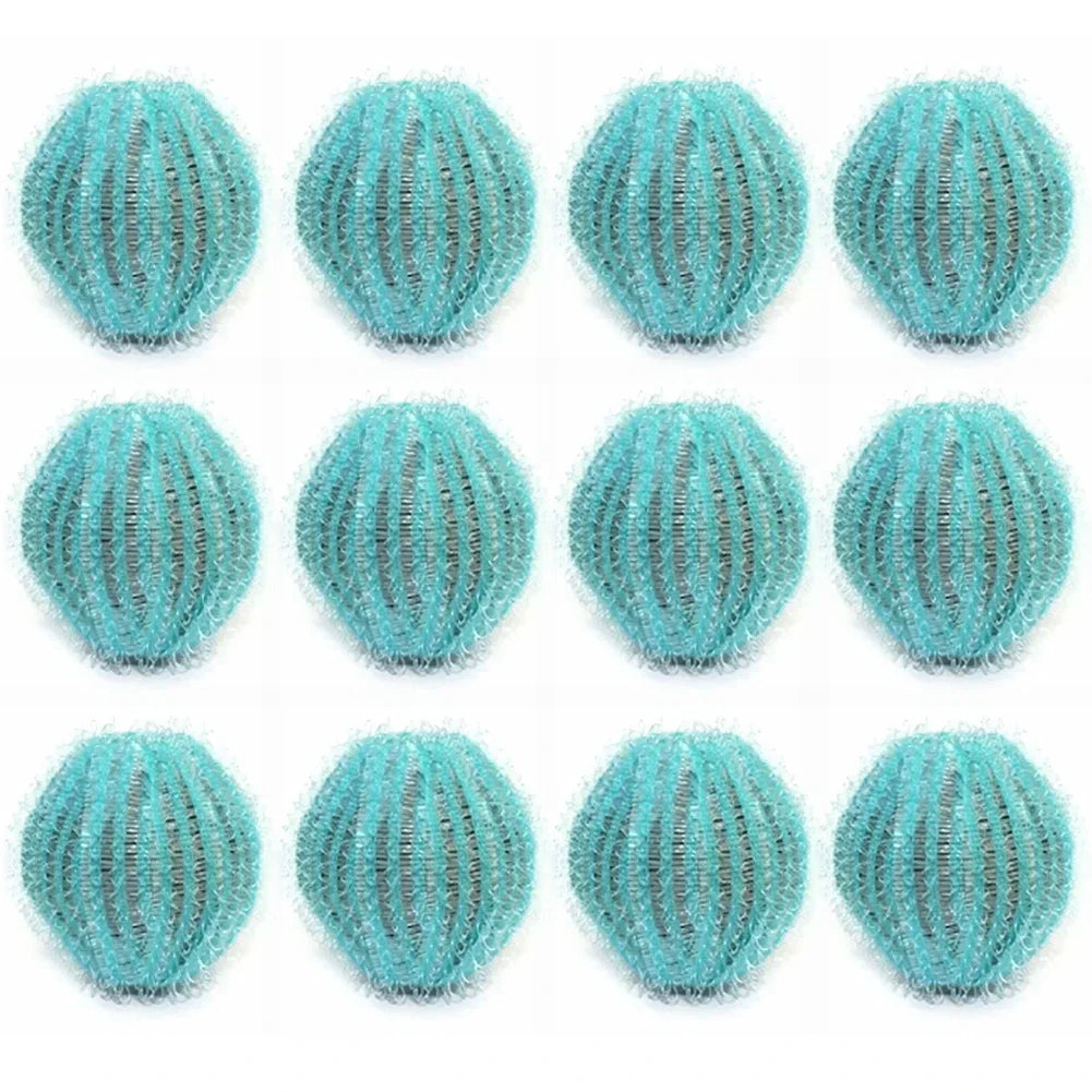 12pcs Lint Remover Washing Balls Reusable Washing Machine Ball Laundry Balls Removes Lint Decontamination of Pet Hair Qme A