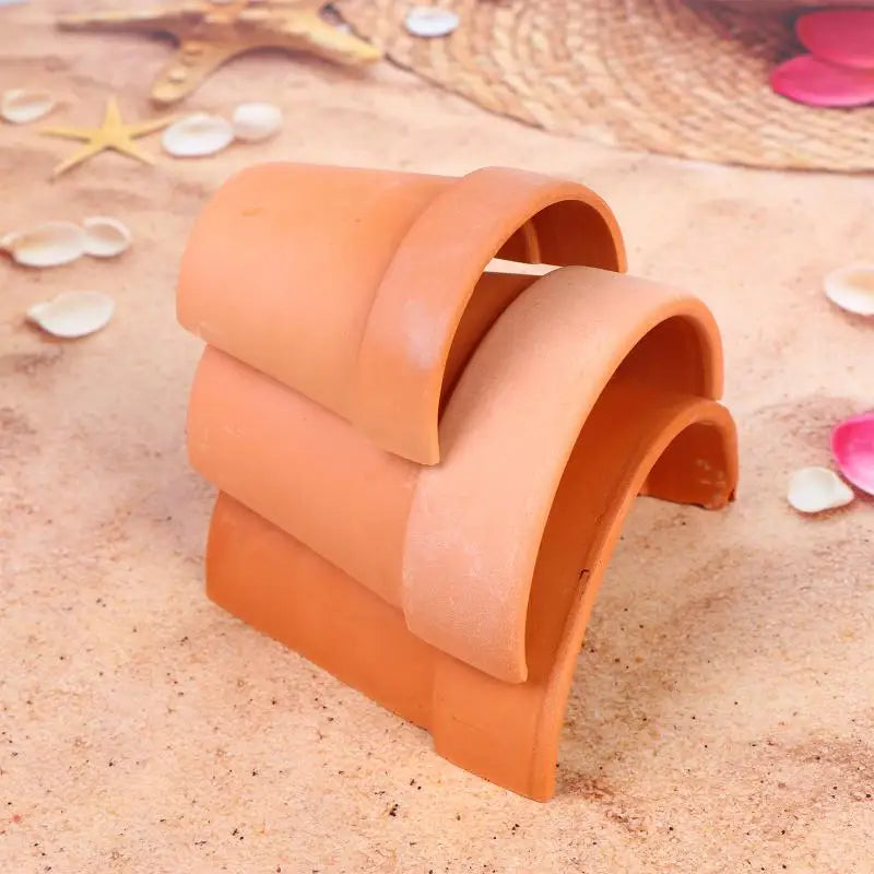 Practical Decorative Fish Shrimp House Breathable Red Fish Spawning Cave Ceramics Crab Safe House Fish Tank Qme
