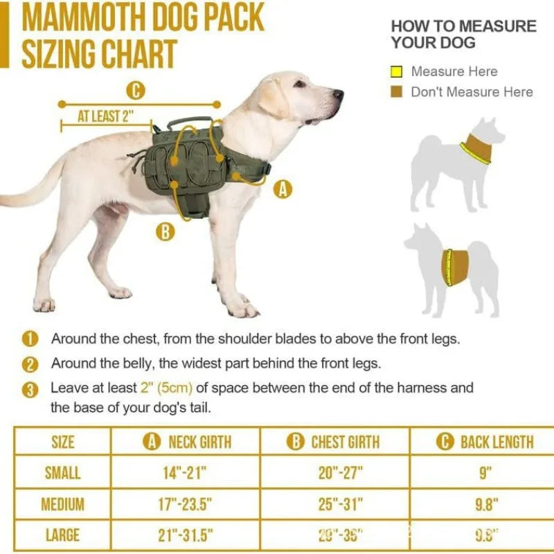Nylon Dog Tactical Strap Medium Large Outdoor Training Vest Qme