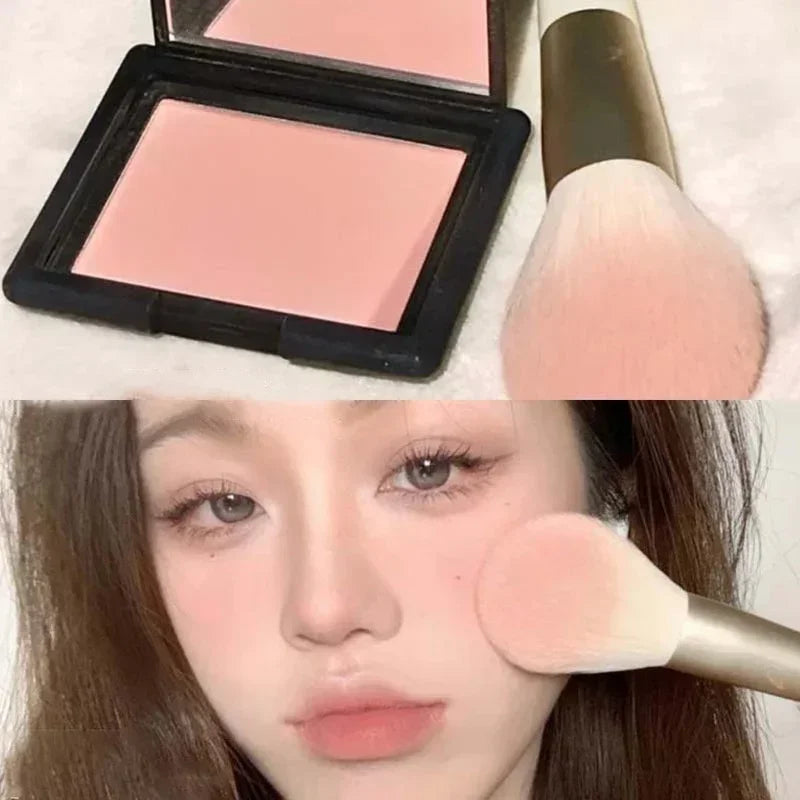 Sweet Orange Blusher Makeup Powder Blush Latte Nude Peach Cheek Color Face Contour Brighten Lasting Rich Color Rouge Cosmetics Qme 01