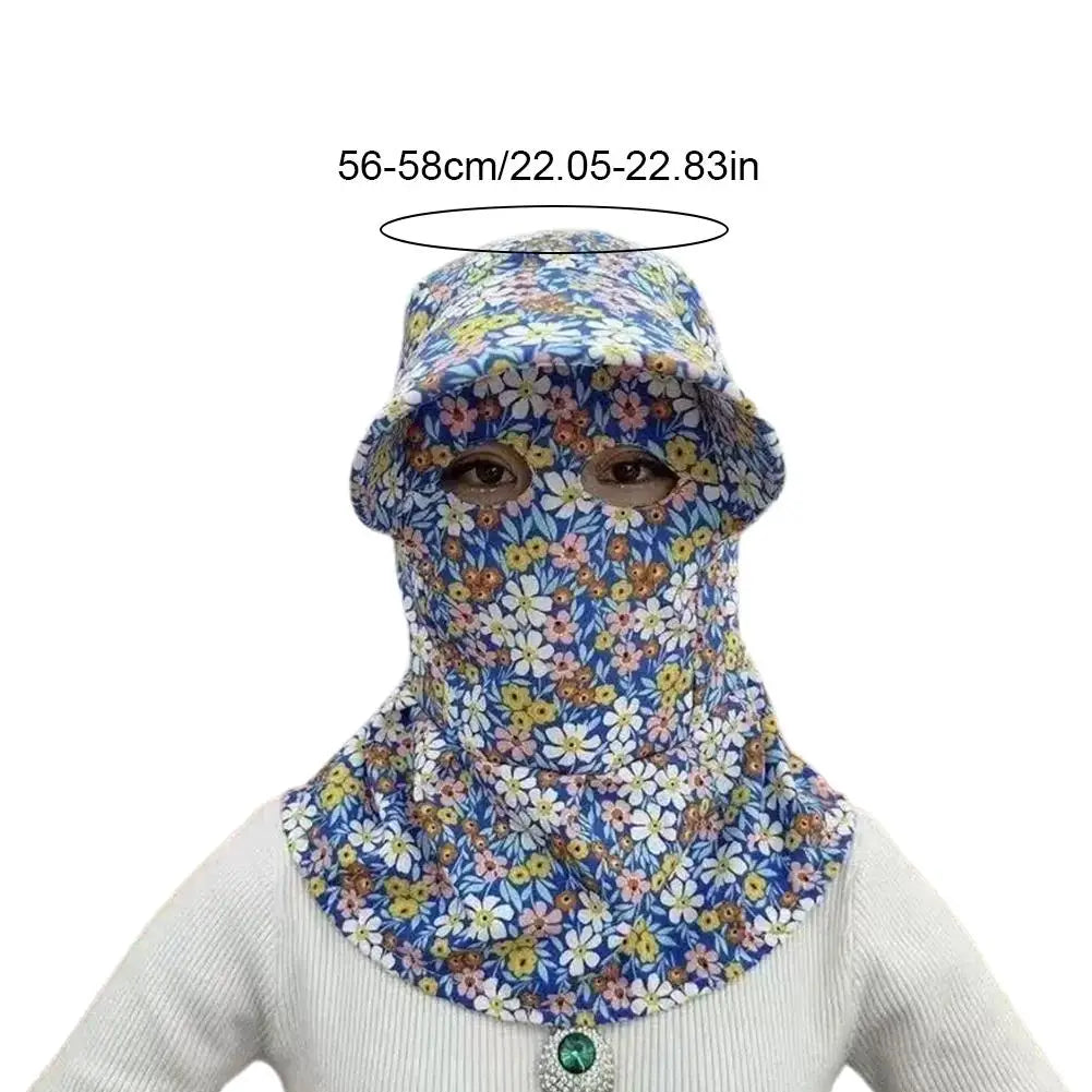 Multifunctional Bucket Fishing Hat Cap Full-coverage UV Protection Qme