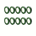 1/10Rolls Green Bouquet Floral Tapes Self-adhesive Stamen Wrapping Paper Tape DIY Flowers Decor for Florist Wedding Party Props Qme 10pcs