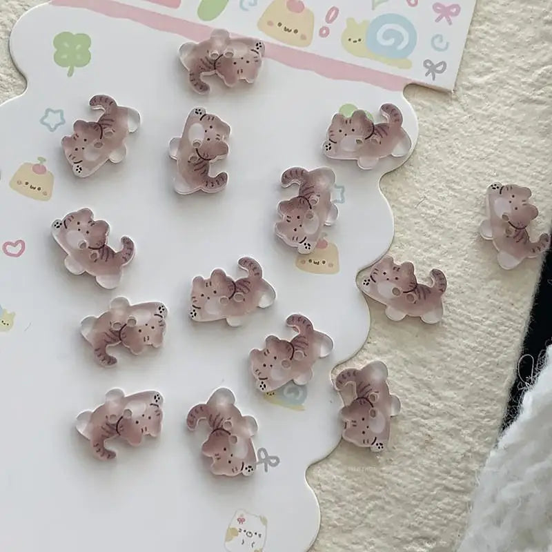 30pcs Black Cat Resin Buttons - Cute Fashionable Buttons for Sewing, Clothes, DIY Crafts & Scrapbooking Accessories Qme C