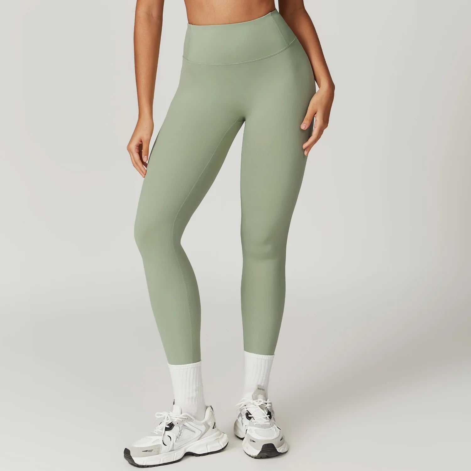A Seamless Gym Leggings Women Yoga Pants Sexy High Waist Booty Lifting Leggings Pants Women Sports Clothing Fitness Wear Qme bean green 14XL