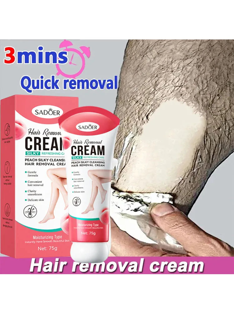 Hair Removal Cream Permanent Epilator Cream Intimate Areas Health Painless Hair Remover Growth Inhibitor for Woman Men Body Care Qme 1pc