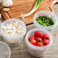 1 scallion box, refrigerator preservation box, scallion, ginger, garlic drainage storage box, vegetable preservation box Qme Clear