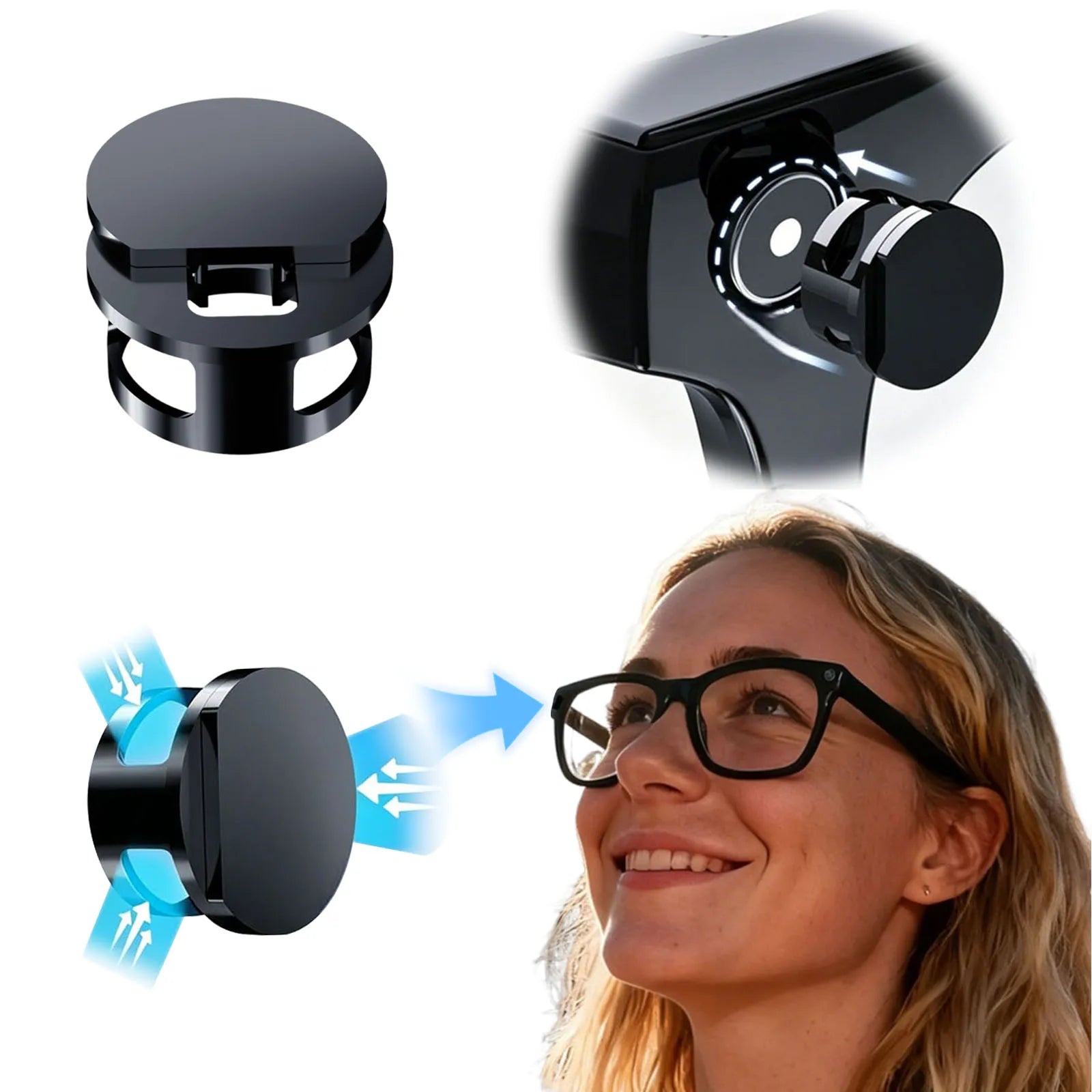 2/4/6Pcs LED Light Dimming Blocker for Meta Glasses's Camera Lens Protect Covers for Meta/ Meta HSTN Smart Glasses Qme