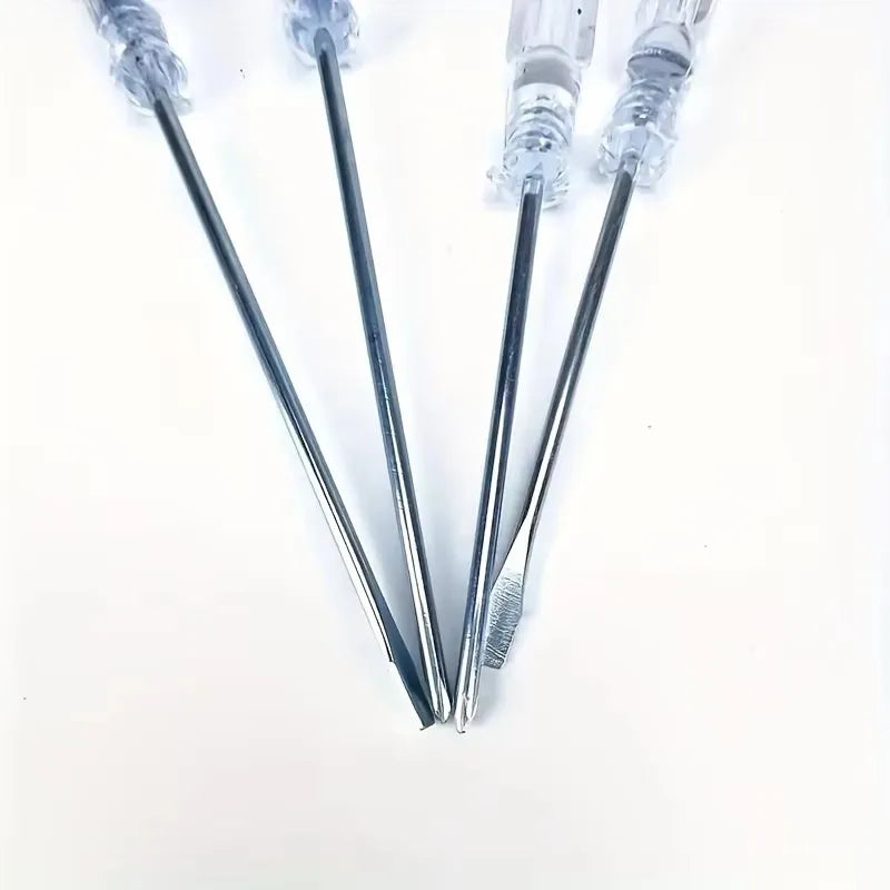 4-Piece Precision Mini Screwdriver Set: Ergonomic Transparent Handle for Electronics, Jewelry, and Hobby Qme