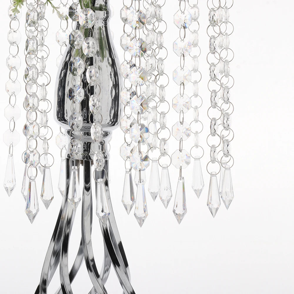 Candle Holder 52cm Height Electroplated Wedding Aisle Road Lead Props for Western Restaurant T-Stage Banquet Decoration Qme