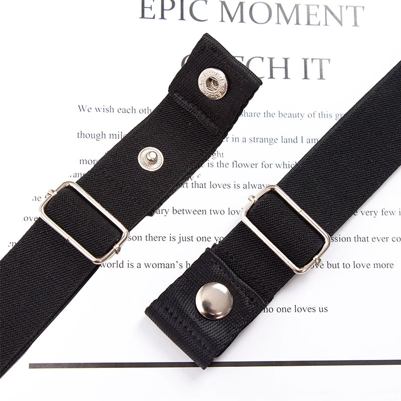 Buckle-free Elastic Invisible Belt Women Without Buckle Jeans Easy Qme