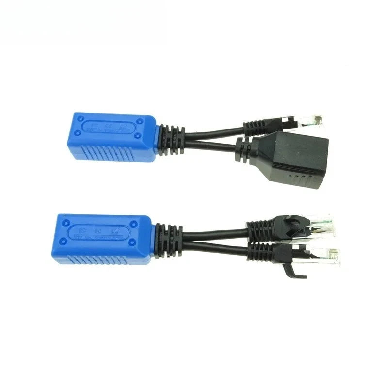 2pair RJ45 splitter combiner uPOE cable kit POE Adapter Cable Connectors Passive Power Cable Qme 2pair