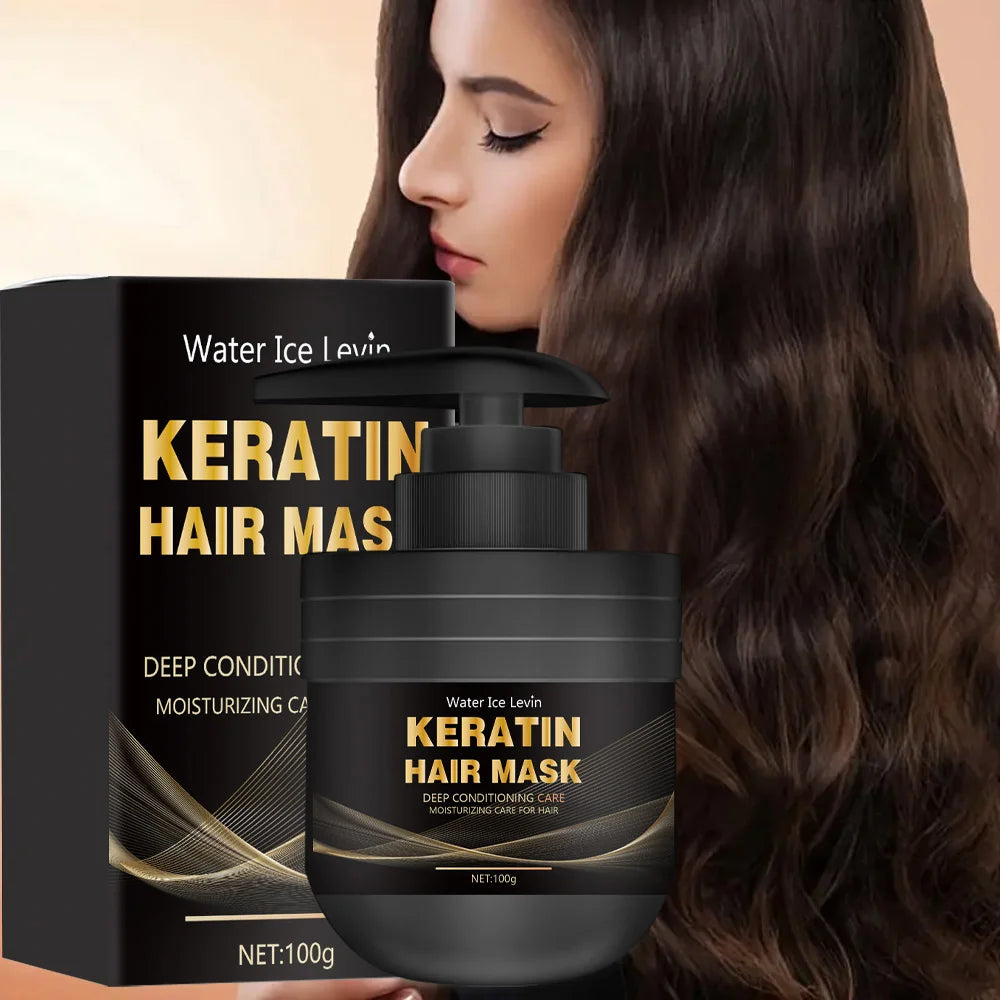 New Keratin Hair Mask For Maltreated Hair 5Seconds Repairing Damaged Frizzy Hairs Smoothing Nourish Straightening Hair Care 100g Qme