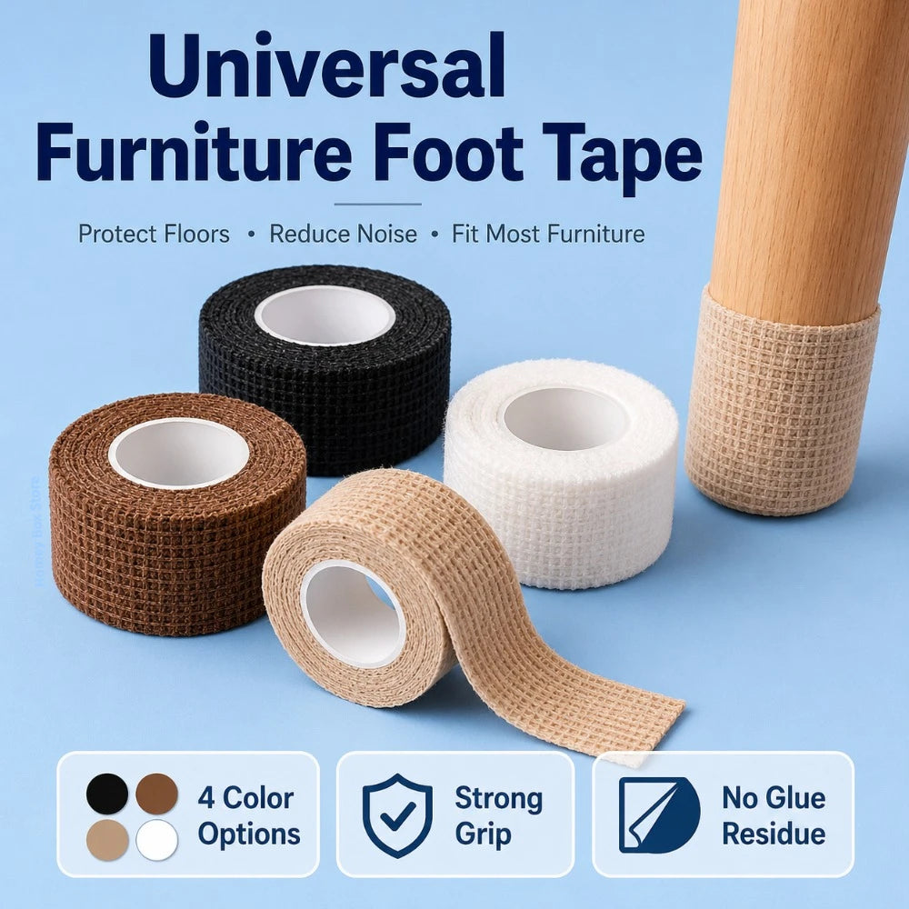 1/3Pcs Wear-resistant Chair Stool Foot Tape Anti-slip Silent Accessory Prevents Damage to Furniture Legs and Floors Qme