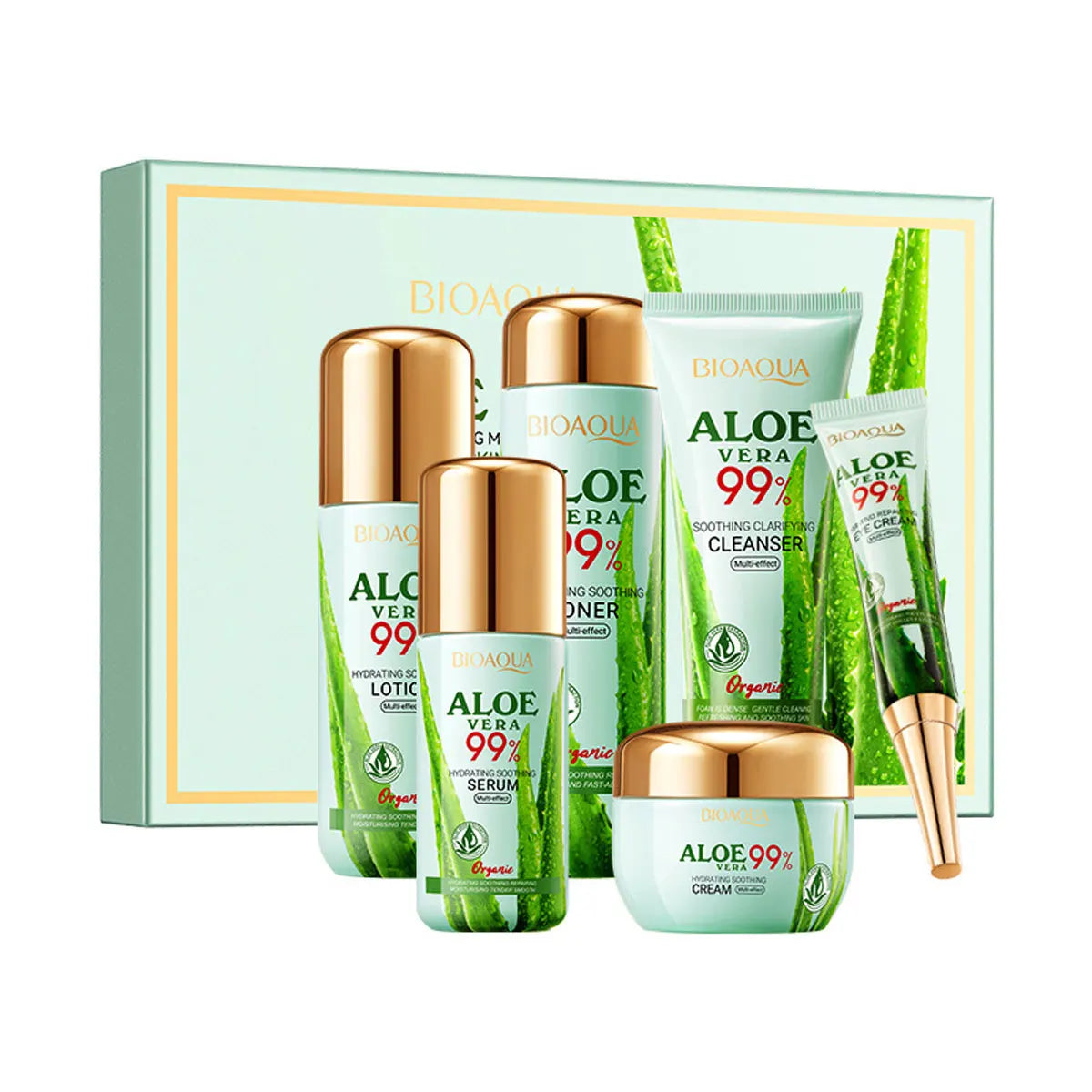 6-Piece Aloe Skin Care Moisturizing Face Cream Christmas Box Qme aloe-6