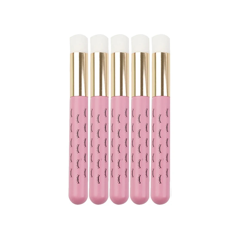 1 Eyelash Cleaning Brush Lash Extension Applicator Eyebrow Nose Qme 5PCS-Pink China Mainland