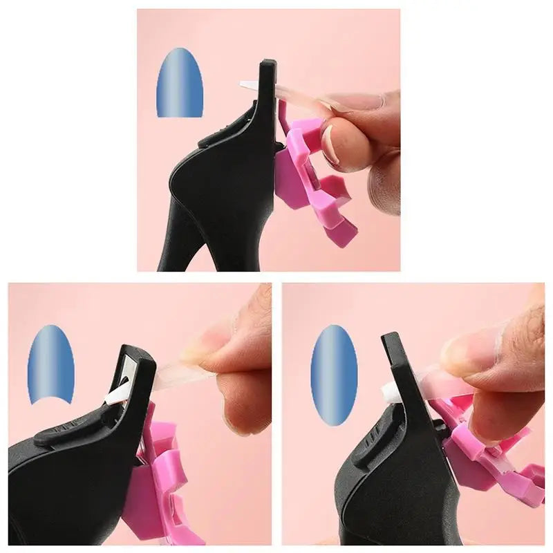 U-shaped French False Nail Scissors Clipper Positioning Adjustable Qme