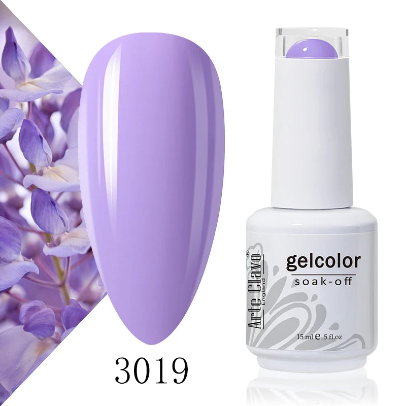Arte Clavo Macaron Spring Series Gel Nail Polish Pigment Semi Qme 3019