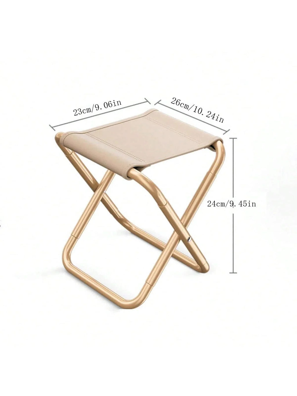 Cool Convenient Camping Folding Chair Portable Stool Fishing Outdoor Qme khaki