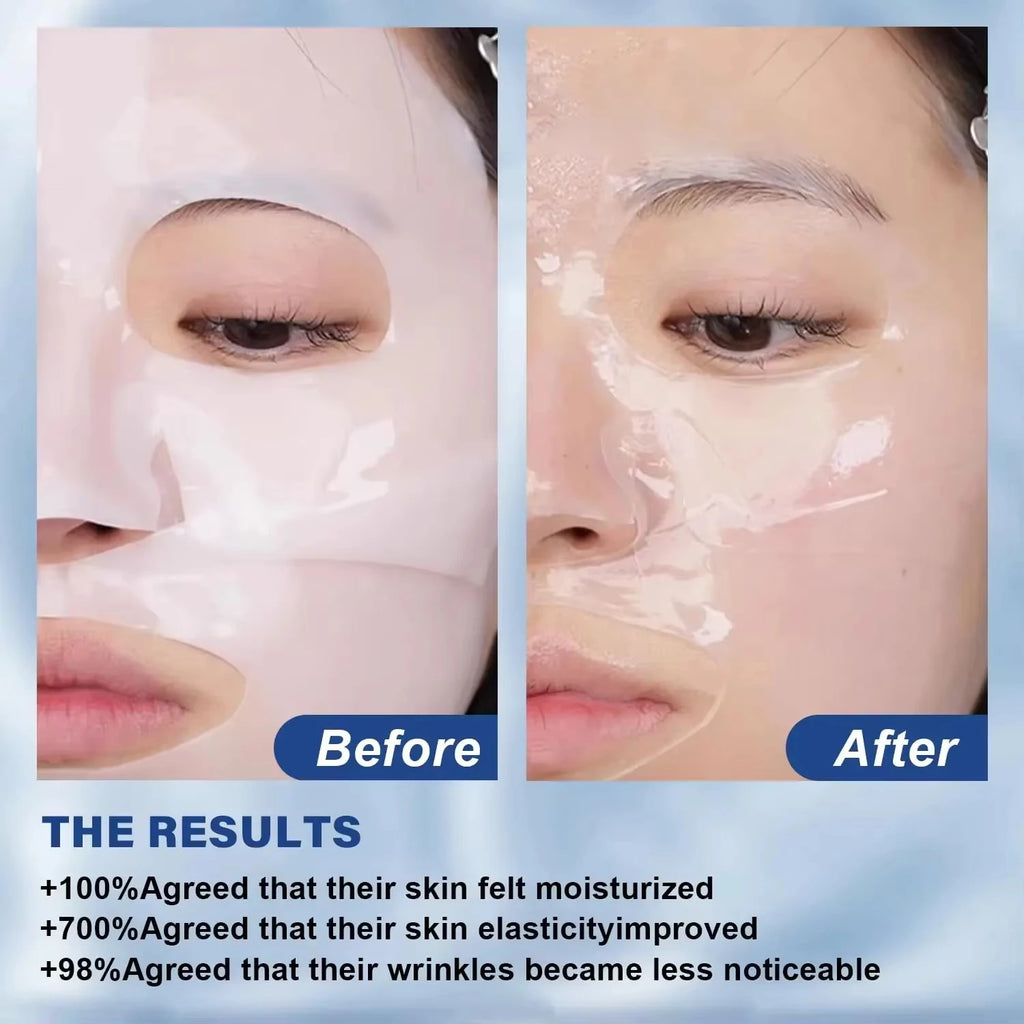 BIOAQUA Centella Collagen Face Mask Moisturizing Refreshing Sheet Masks Hyaluronic Acid Facial Mask Skin Care Products Qme