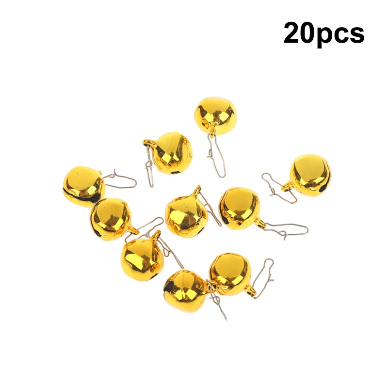 10 Quick-clip Aluminum Alloy Fishing Bell Alarm Auto-alarm Rig Boat Qme 20pcs single bell