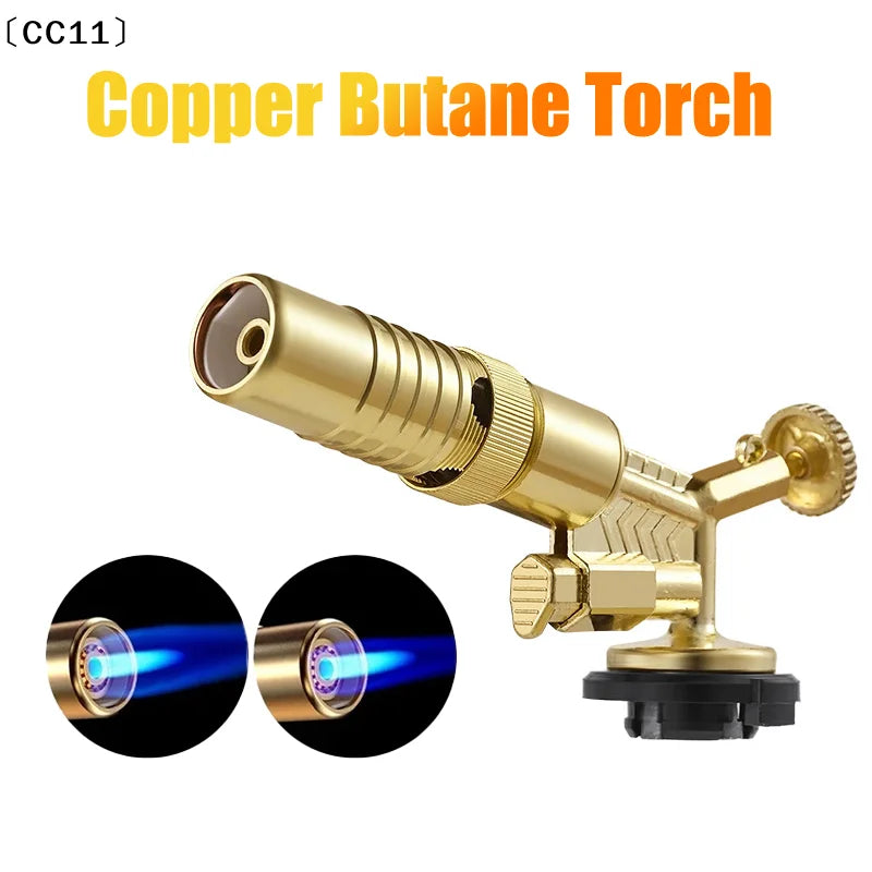 Portable Welding Gas Torch Flame Nozzle Butane Burner Outdoor Camp Qme