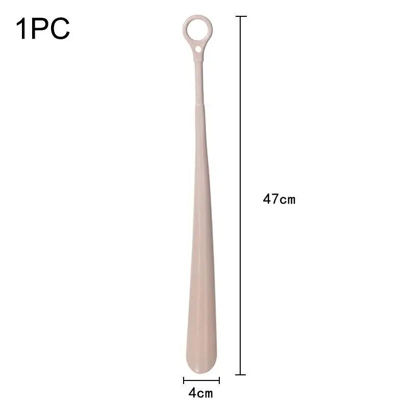 1 Woman Elderly Lazy People Shoe Horns Hangable Plastic Extra Long Qme A2 1Pcs