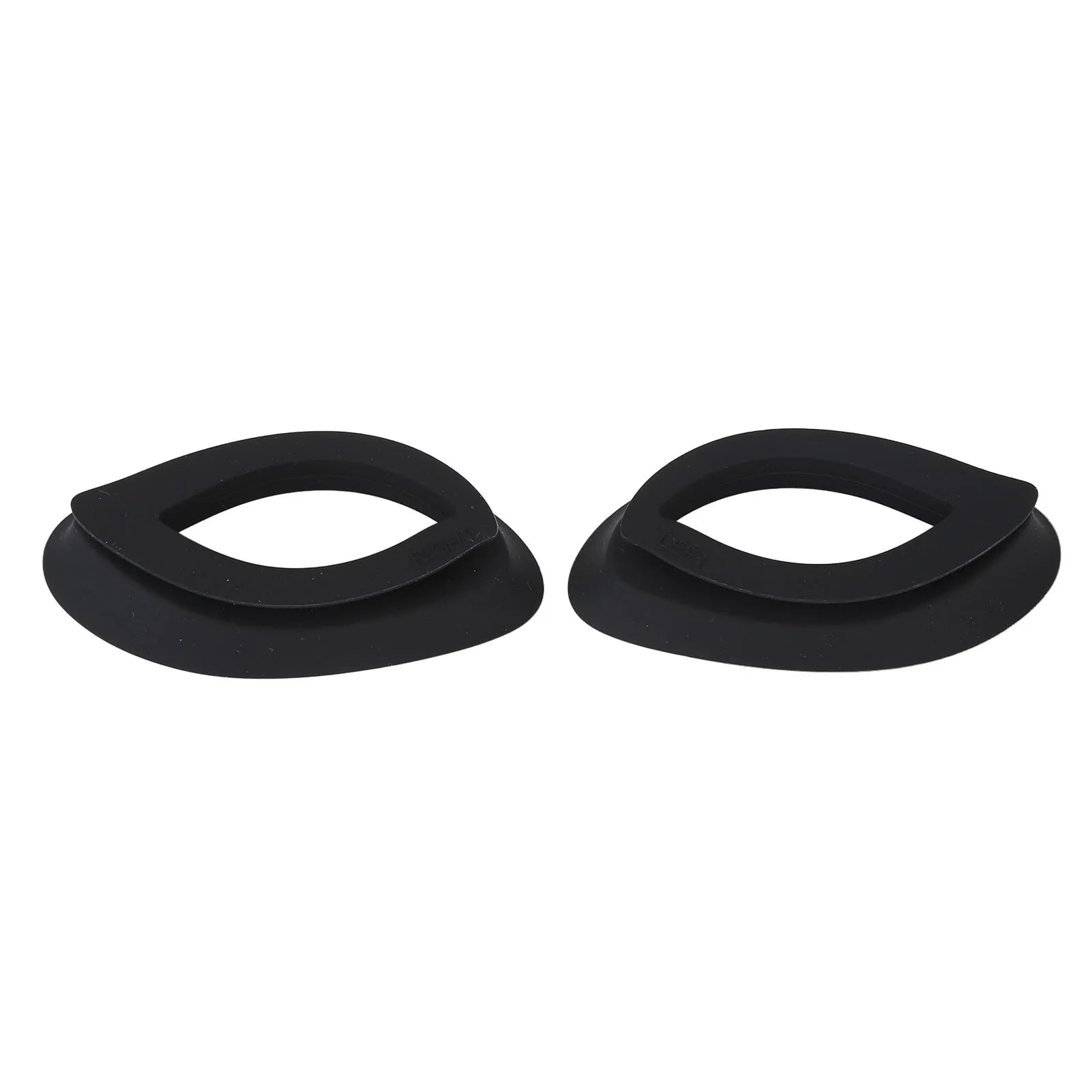 LED Facial Cover Eye Cover Silicone Professional Portable Photon Facial Cover Eye Cover 1 Pair for Beauty Salon for Women Qme black