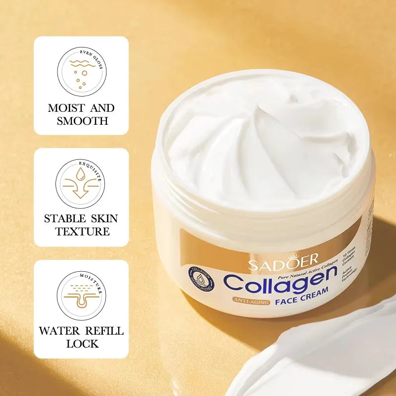SADOER Collagen Firming Face Cream sknicare Moisturizing Hydrating Face Creams Faical Cream Beauty Face Skin Care Products Qme