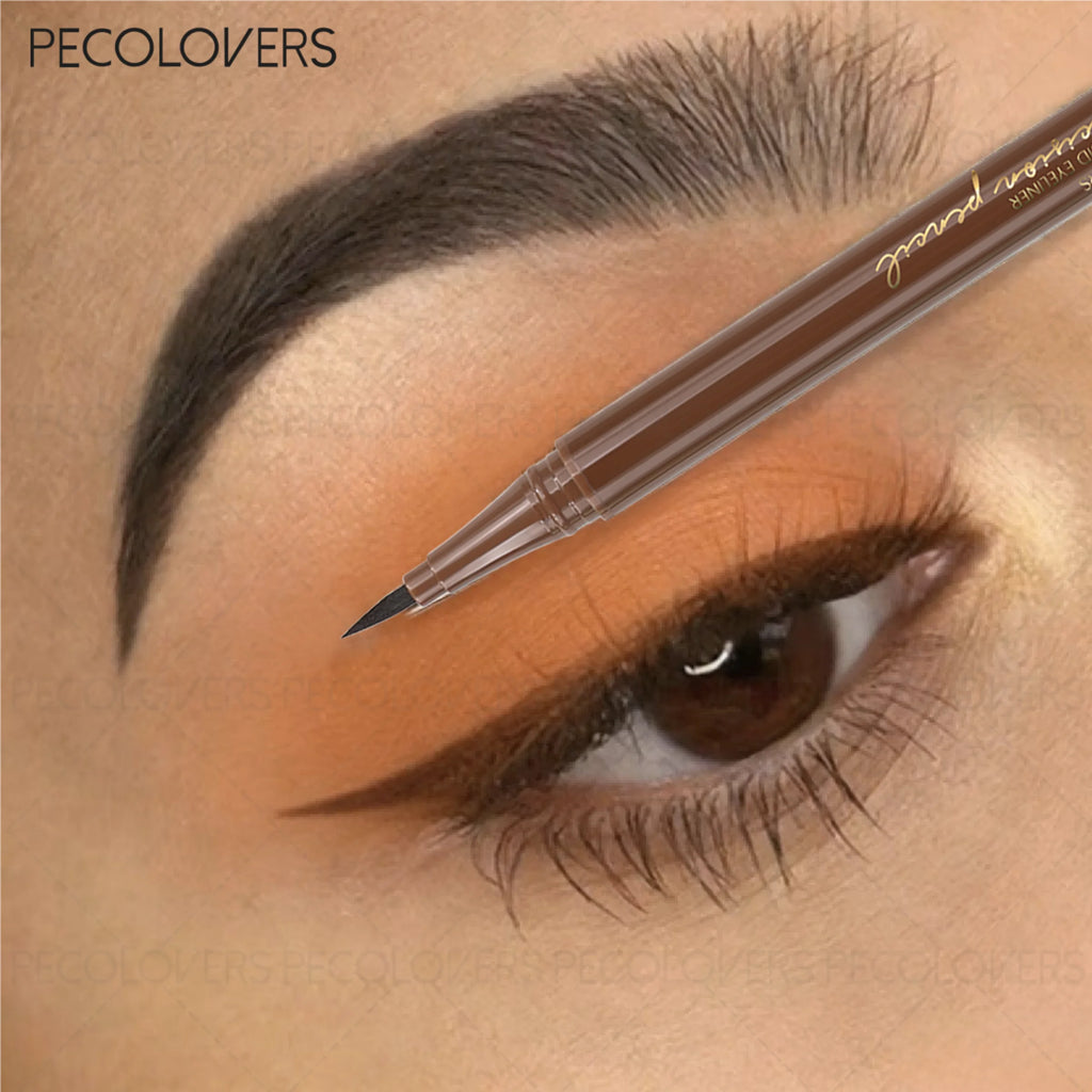 Pigmented Glide Eyeliner Pen Brown Black Waterproof Liquid Ultra-fine Qme