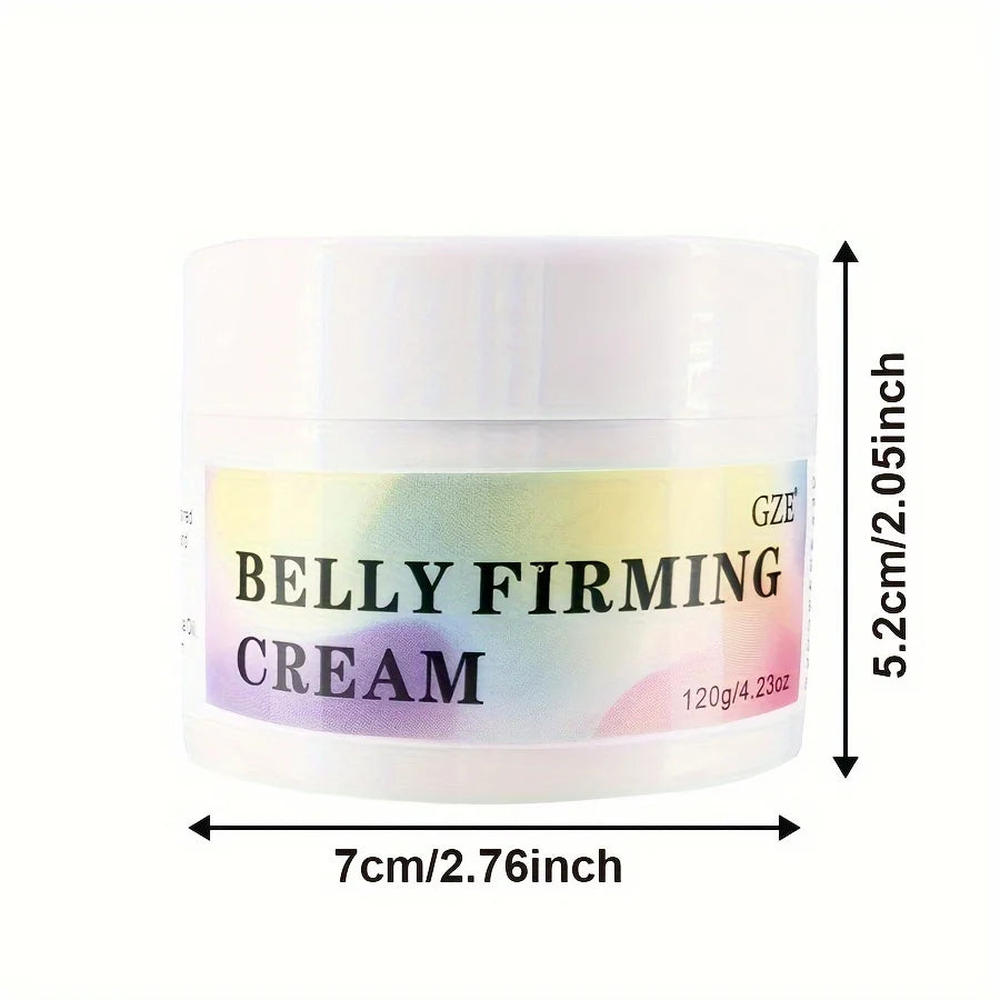 GZE Flat Belly Firming Cream - Skin Firming Smoothing Cream For Stomach, Thighs & Butt, Moisturizing Firming Lotion 120g Qme GZE204