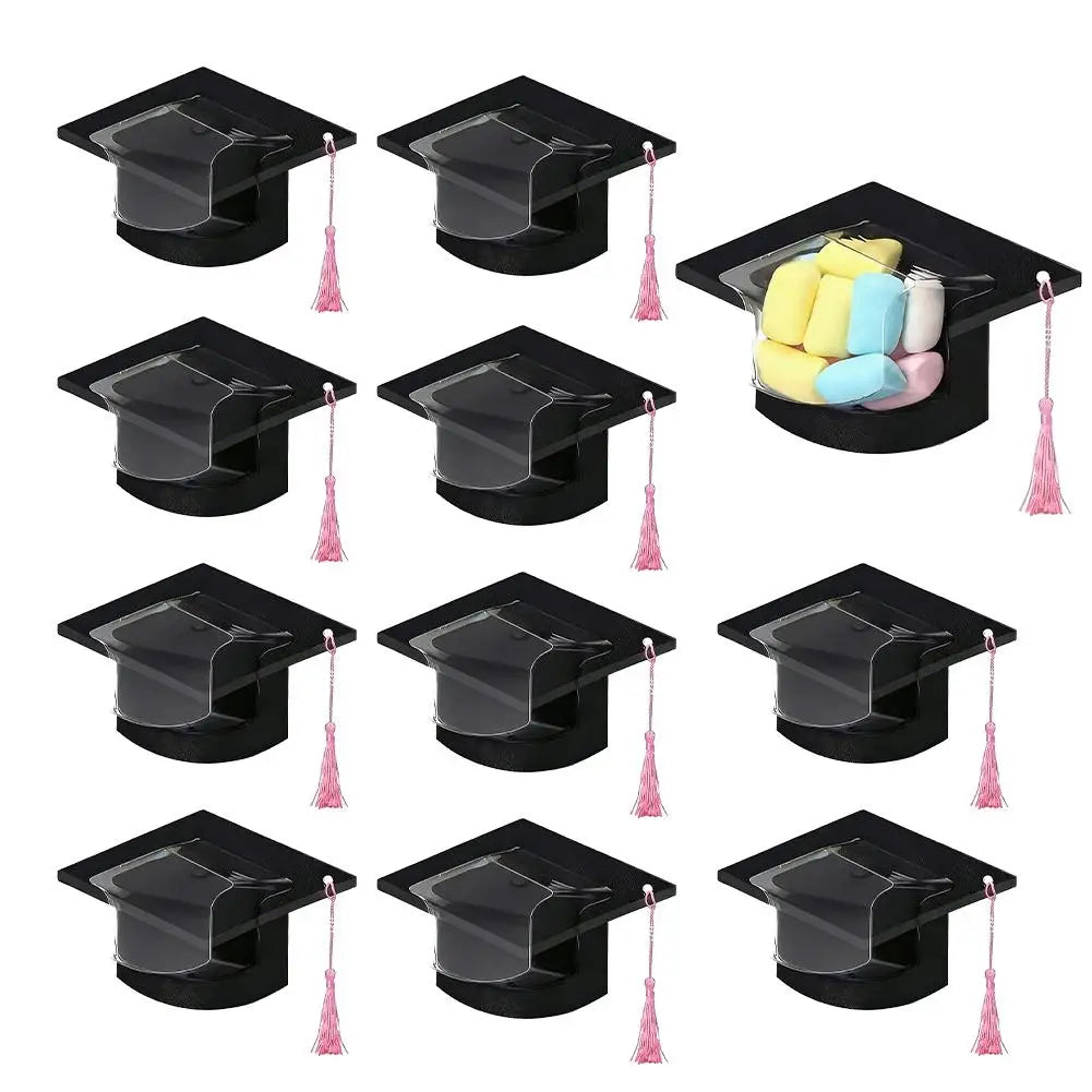 Graduation Cap Favor Boxes Candy DIY Graduate Decoration Box Ceremony Qme A 10pcs Other