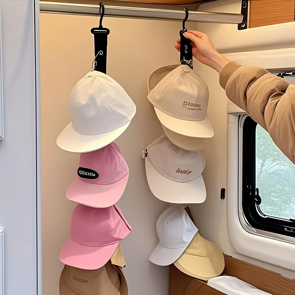 Stainless steel hat rack, suitable for storing and decorating summer clothes. Non-electric hat rack, used as a hat storage Qme