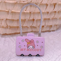 Kuromi Wire Rope Combination Lock Cute Card-Style Luggage for Home Use Small Padlocks for Student Backpacks and Helmets Qme 3