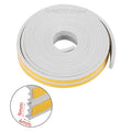 Rubber Foam Window Door Seal Self Adhesive Windproof Tape Door Joint Filler Collision Avoidance Soundproof Sealing Strip Qme grey E Type 20 Meter