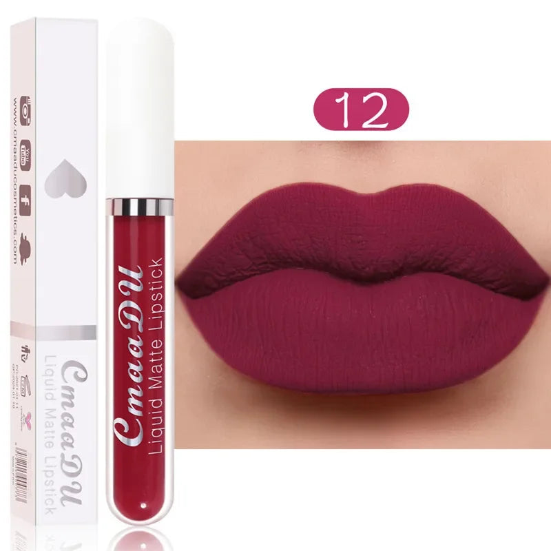 6 Colors Fashion Matte Lip Gloss Sets Natural Moisturize Waterproof