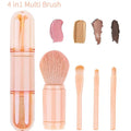 Mini Makeup Brush 4-in-1 Four-piece Retractable Portable Eyeshadow Qme 1set