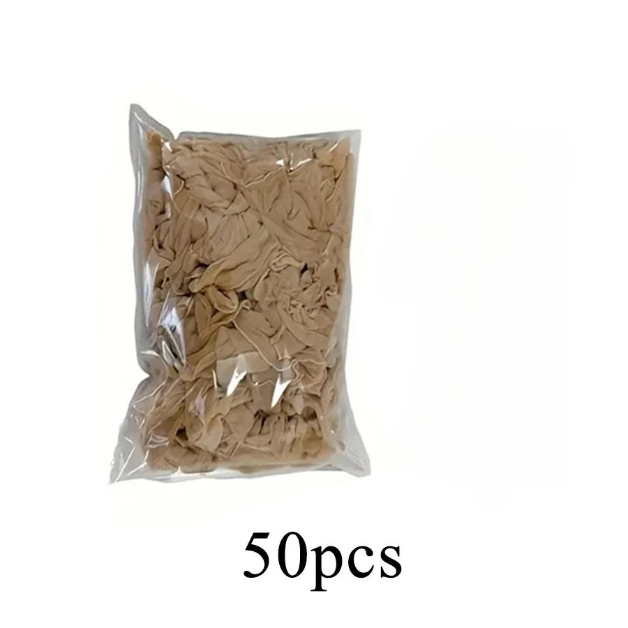 Wholesale HD Wig Caps High Quality Transparent HD Hair Nets Weave Nylon Stretchy Lace Front Wig Cap for Women Men Light Brown Qme 50pcs