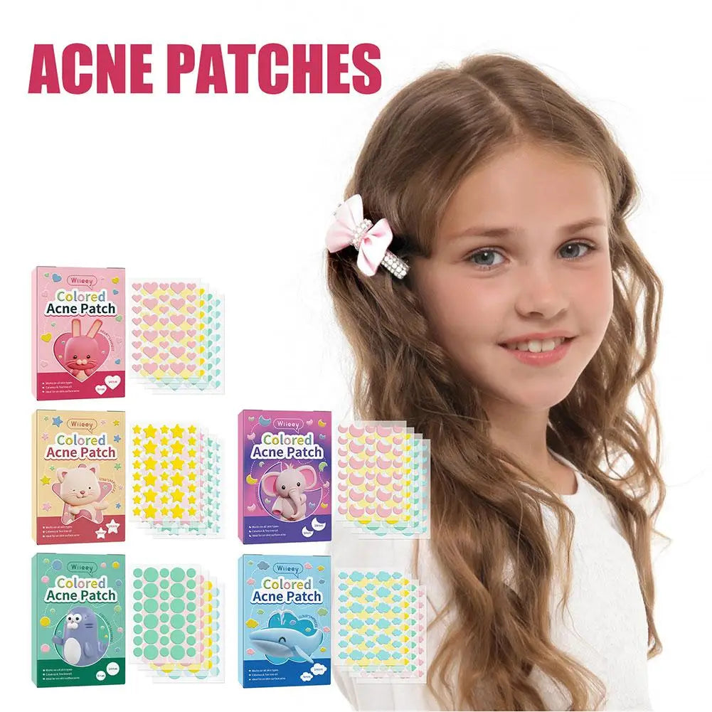 144 PCS/SET Star Pimple Patch Acne Colorful Invisible Acne Removal Skin Care Stickers Concealer Face Spot Beauty Makeup Tools Qme