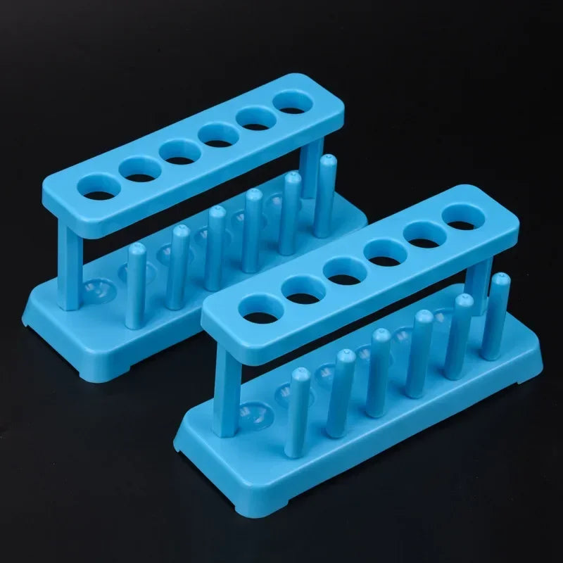 Lab School Supplies Red Plastic Test Tube Rack 6 Holes Holder Support Qme