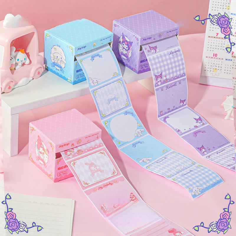 Hello Kitty Kuromi Pull-out Sticky Notes Cute Mistake-tracking Qme