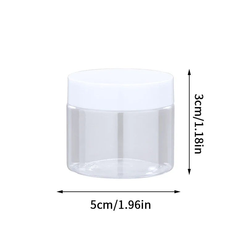 Travel Face Cream Jar Empty Plastic Cosmetic Makeup Bottle Qme