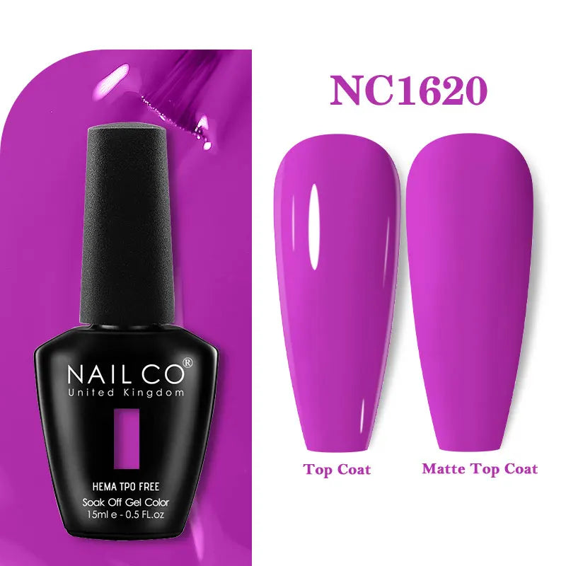 NAILCO Coat Base Gel Nail Polish Nails Art Semi Permanent Lacquer