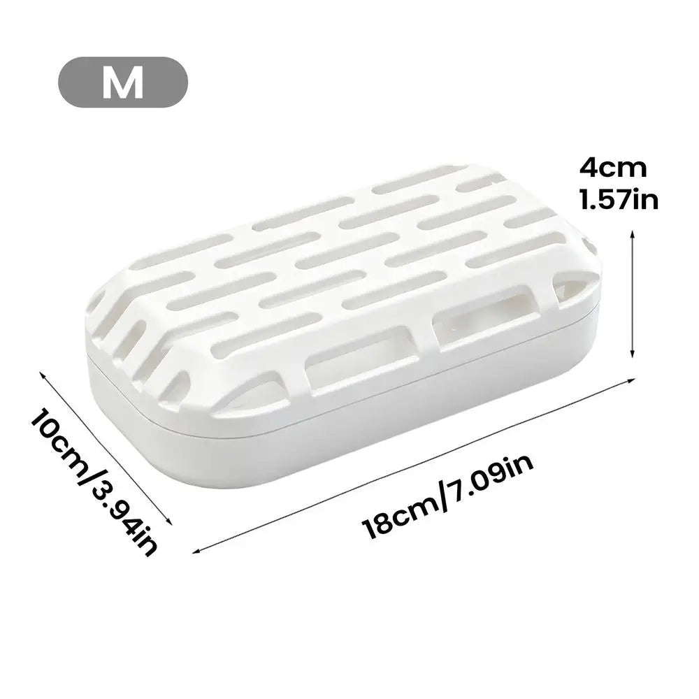 Turtle Poop Catcher Box Suction Cup Reptile Pet Accessories Aquarium Turtle Poop Box for Living Room Hotel Restaurant Apartment Qme White M