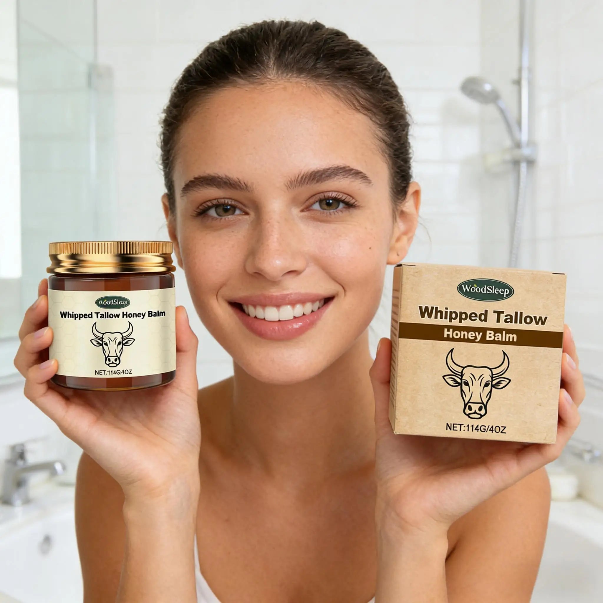 Tallow Honey Balm Deep Repair Dry Skin Lasting Moisturizing Soothing Qme