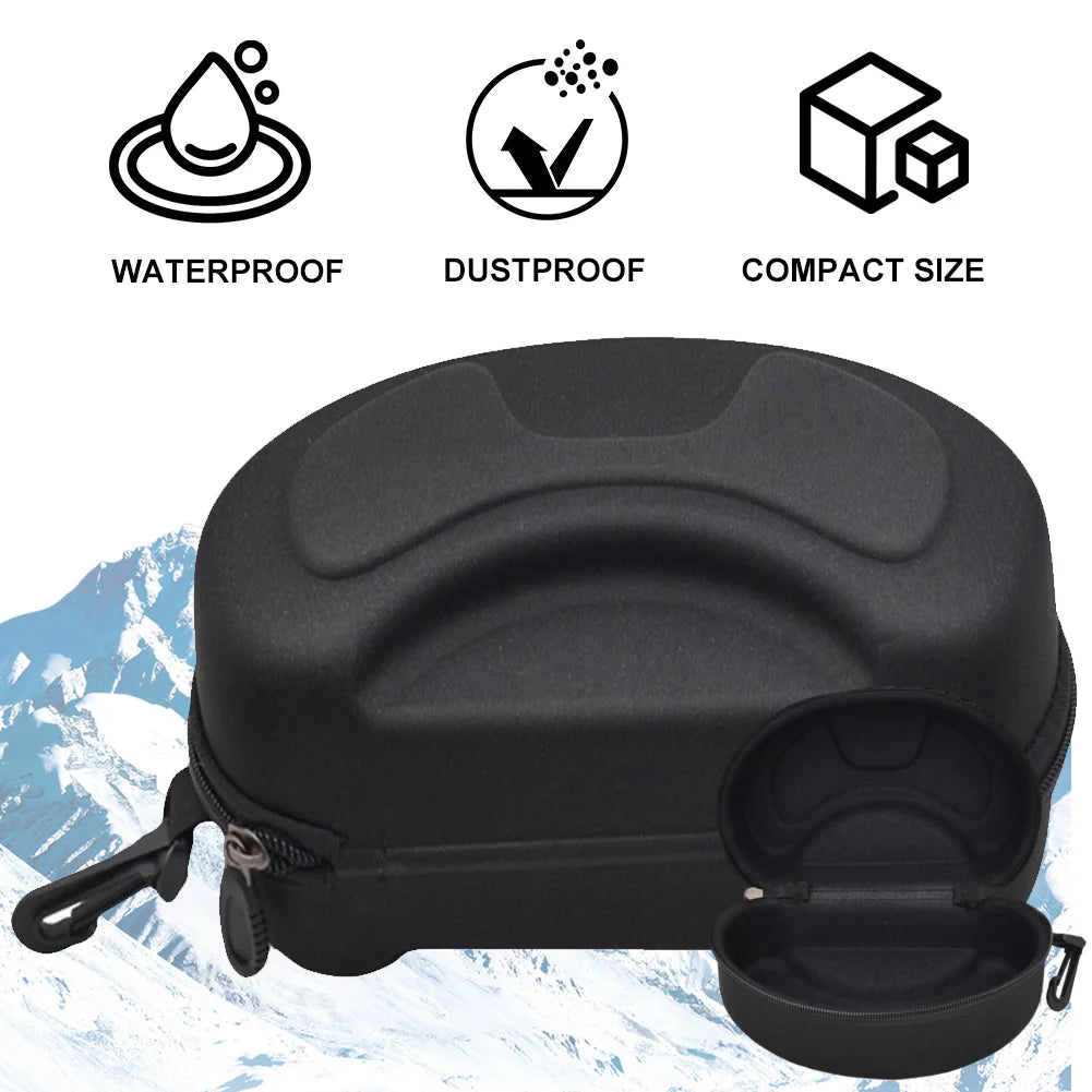 Eyeglasses Storage Box Glasses Case EVA Skiing Eyewear Case Ski Goggles Box Shockproof Sunglasses Bag Travel Hard Zipper Box Qme