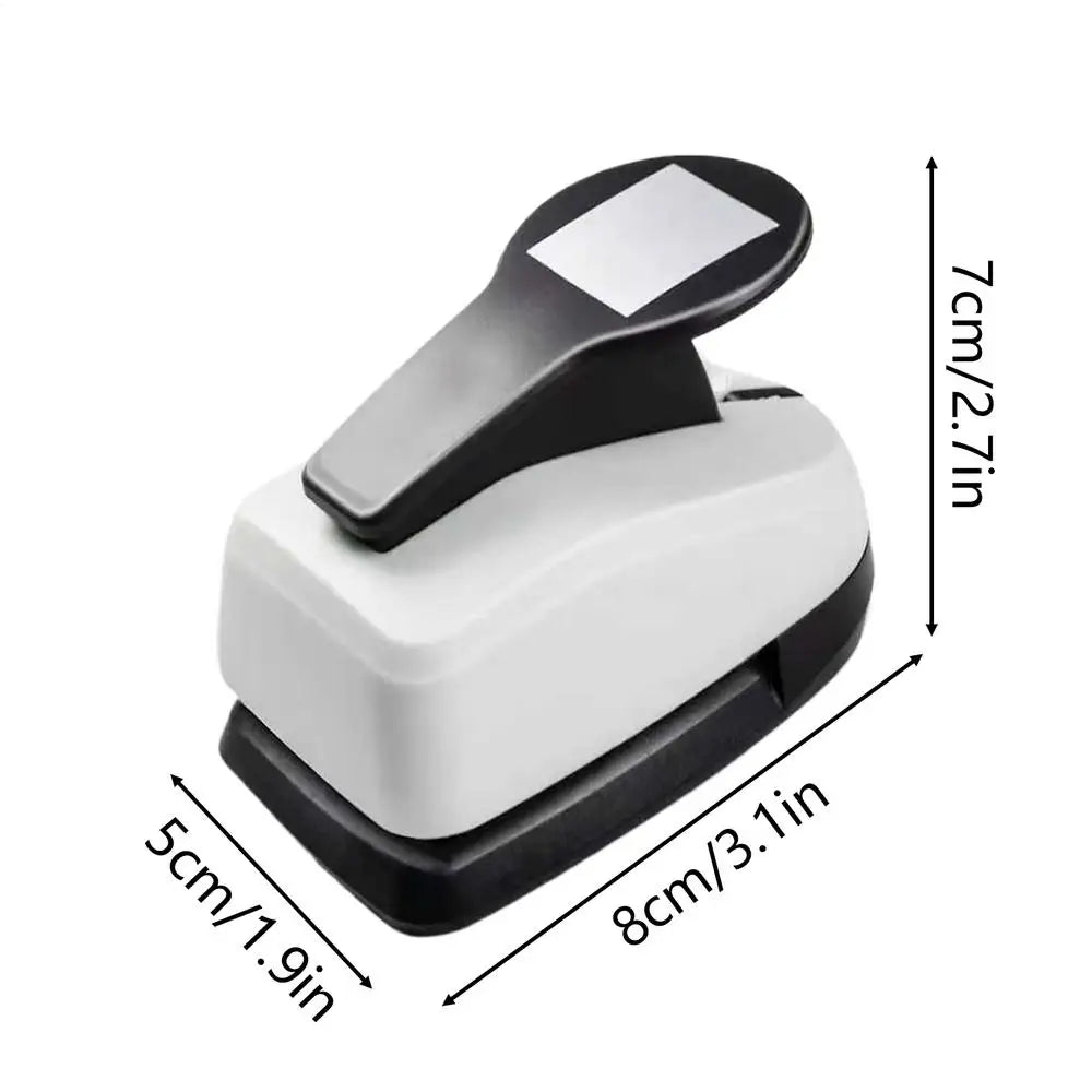 Square Punches for Paper Crafts Cutter Tool Rectangle Paper Punch for Adult Child Student Kids Label Art Project Card Making Qme S